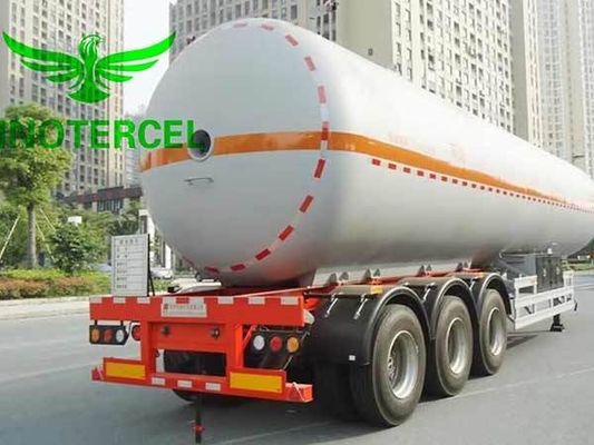 Semi-remorque à réservoir de carburant 55000Ltr à trois essieux Lng