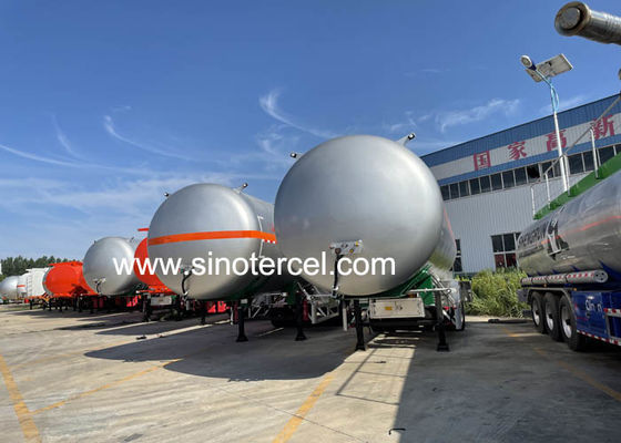 3Axle réservoir de carburant semi-remorque 30CBM-60CBM réservoir d'eau semi-remorque