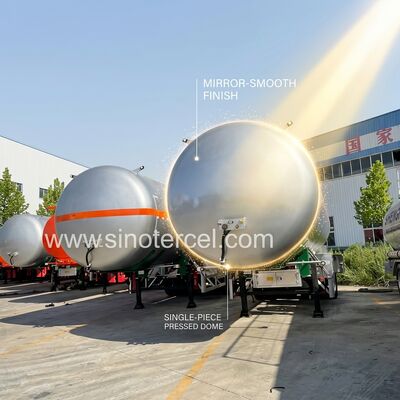 3Axle réservoir de carburant semi-remorque 30CBM-60CBM réservoir d'eau semi-remorque